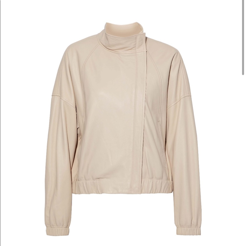 Vince Leather Bomber Jacket